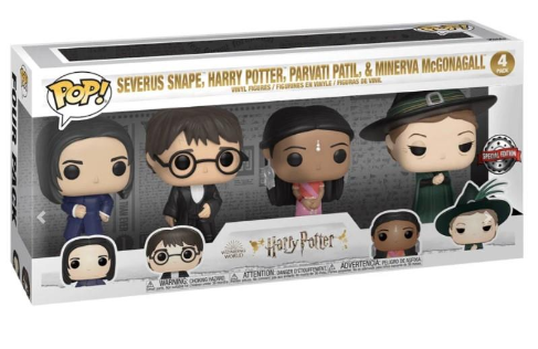 Funko Pop! Harry Potter Four Pack - Severus Snape/Harry Potter/Parvati Patil/Minerva McGonagall